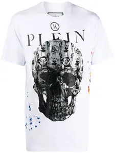 Футболка с принтом Philipp Plein, белый
