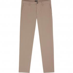 Hugo Boss Мужские повседневные брюки бежевого цвета, средней длины, зауженные книзу