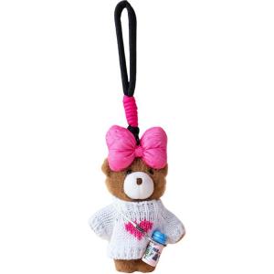 Плюшевый кулон свитер медвежонок 13см высота Velvet Mill, белый