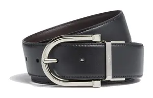 Zegna Staffa Пряжка Ремень Ermenegildo Zegna, Черный