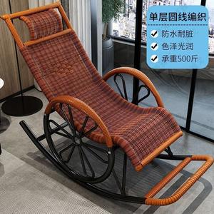 FANCYCHIC Шезлонг для пожилых с колесами, модель round rattan, желтый