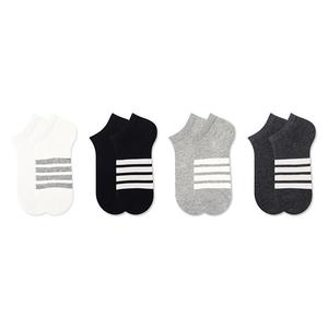 Satin Charm Duanmei Men Socks, 4 двойных (2 черных + 2 белых)