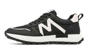 TRUMPPIPE Износостойкие мужские низкие кэжуал кеды бело-черные, цвет White Black