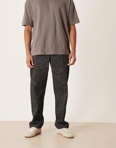 Мешковатые брюки ASOS DESIGN с цветочным принтом