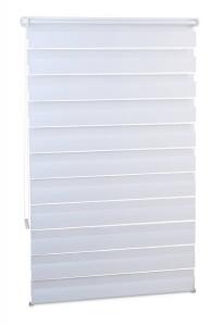 Двойная рулонная штора Relaxdays Klemmfix ohne bohren in Weiß, ширина: 90 см.