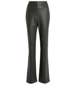 Брюки Goldie из искусственной кожи с высокой талией Safiyaa, хаки