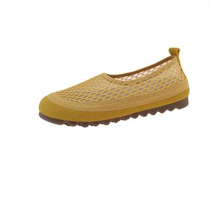 King Jinmai Женские желтые повседневные туфли, цвет Yellow