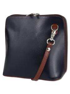 Наплечная сумка Toscanto, цвет toscanto umhängetasche, schultertasche leder blau, braun ca. 17cm