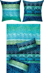 Постельное белье синее 1x 200x220 см + 2x 40x80 см Erwin Müller