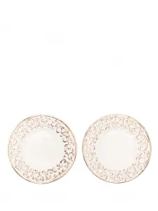 Набор из двух тарелок Baroque Les-Ottomans, белый
