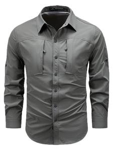 Youthup Рубашка на пуговицах Comfort Fit в сером цвете