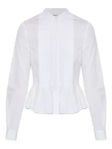 Плиссированная рубашка Alexander Mcqueen, белый