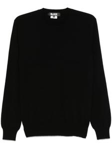 Black Comme Des Garçons шерстяной свитер, черный