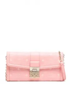 Большой кошелек Tracy с ремнем через плечо Mcm, розовый