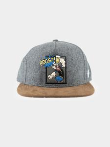 Бейсболка Bavarian Caps Snapback  Popeye (one size), антрацит