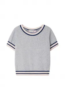 Свитер Limette из органического хлопка и кашемира Bonpoint, белый