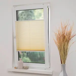 Жалюзи-плиссе Liedeco «Плиссированные жалюзи Klemmfix с креплением», светозащита, без сверления, с креплением, цвет ecru