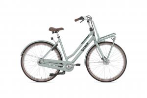 Городской велосипед Gazelle Miss grace - 28 дюймов - tiefeinsteiger - 2026, grün | light olive / glänzend