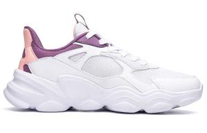 Кроссовки женские толстые низкие 361 Degrees белый / азотно-фиолетовый 361°