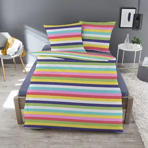 Постельное белье Dream Sleep Fine Flannel Rainbow 155x200 см + 80x80 см Traumschlaf