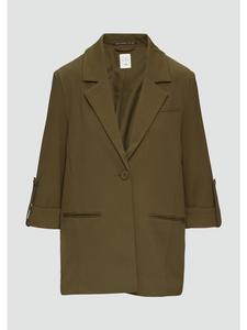 QS Домашний пиджак цвета 7864_оливково-зеленый