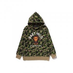 Детские худи с капюшоном Moderate A BATHING APE, зеленый grx