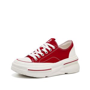 ELLE Дышащие износостойкие легкие женские кэжуал лоу-топы красные, цвет Red