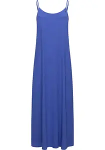 Трикотажное платье в стиле рэгвир "Людвика", стильное летнее платье на регулируемых бретельках-спагетти Ragwear, синий