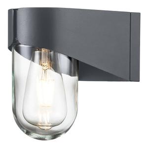 Настенный светильник Elstead Porto, серый - сталь - прозрачное стекло - 12 x 19 x 19 см