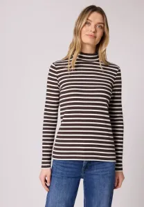 Топ с длинными рукавами gestreiftes Street One, Braun