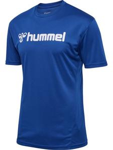 Футболка Hmllogo Jersey S/S синего цвета Hummel