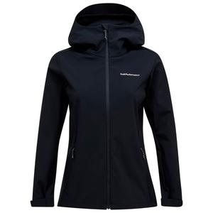 Женская куртка explore hood - куртка softshell Peak Performance, черный