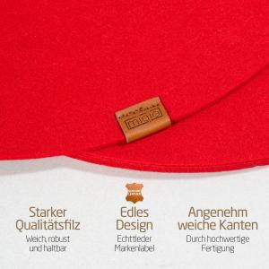 Наборы подставок под бокалы, 8 штук Miqio Design, красный