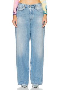 Низкие мешковатые джинсы с широкими штанинами Acne Studios, Light Blue