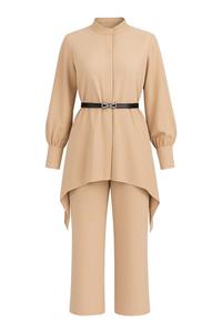Брючный костюм MODAMIHRAM, бежевый
