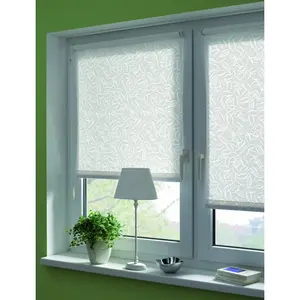 Рулонная штора с боковым управлением EASYFIX Rollo Dekor Jahreszeiten затемняющая и защищающая от посторонних взглядов, установка с сверлением/без сверления, свободно подвешенная с мотивом по сезону Gardinia, белый