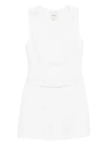 Льняной костюм-двойка Lindsey Reformation, белый