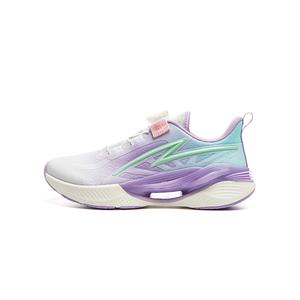 Детские кроссовки Xingyun с низким верхом, устойчивые к истиранию и дышащие, противоскользящие LINING YOUNG, фиолетовый/синий/белый