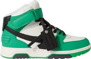 Кроссовки Off-White Out Of Office Mid 'Green Black', зеленый
