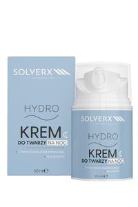 Ночной крем для лица Solverx Hydro, 50 мл