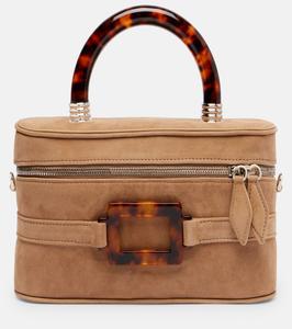 Мини-сумка из замши Vanity Roger Vivier, Tabacco Chiaro