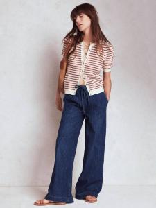 Джинсовые брюки со шнурком Boden, Mid Wash