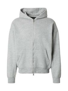 Abercrombie & Fitch Толстовка с молнией 'ESSENTIAL' в светло-сером цвете