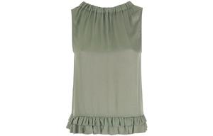 Футболка SS21 женская армейского зеленого цвета EMPORIO ARMANI