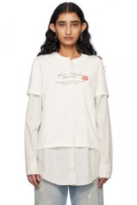 Футболка Off-White с несколькими слоями Acne Studios
