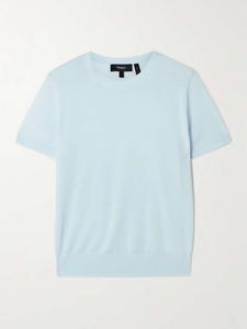 Футболка из мериносовой шерсти Theory, голубой