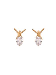 Faina Женские серьги-подвески из розового золота и белого цвета