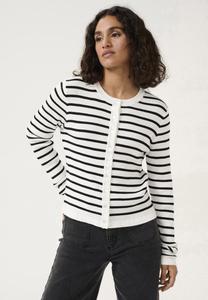 Кардиган Kaffe Cardigan, Chalk Black Stripe/Off-White
