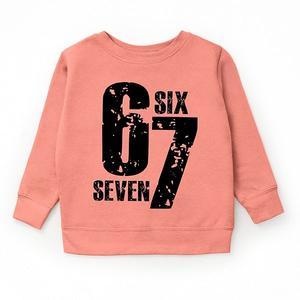 Six seven Дизайнерский худи с молодежным принтом The Juniper Shop, Mauve