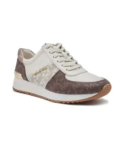 Кожаные кроссовки Allie Trainer Michael Kors, белый